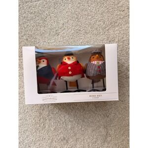 Wondershop Target Bird Set 3 Count Fabric Winter Holiday Figurines 051 12 4279